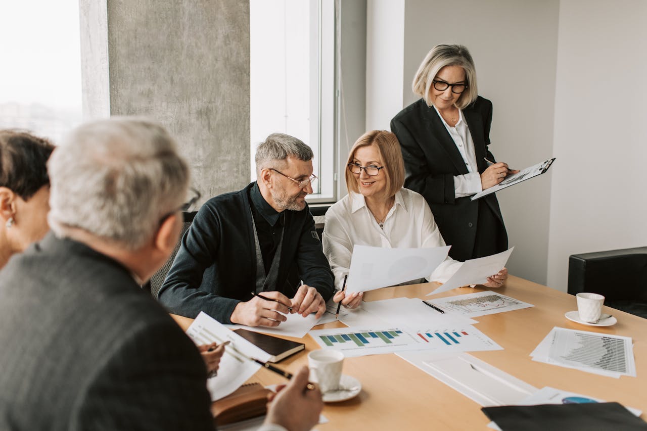 colleagues-looking-at-documents