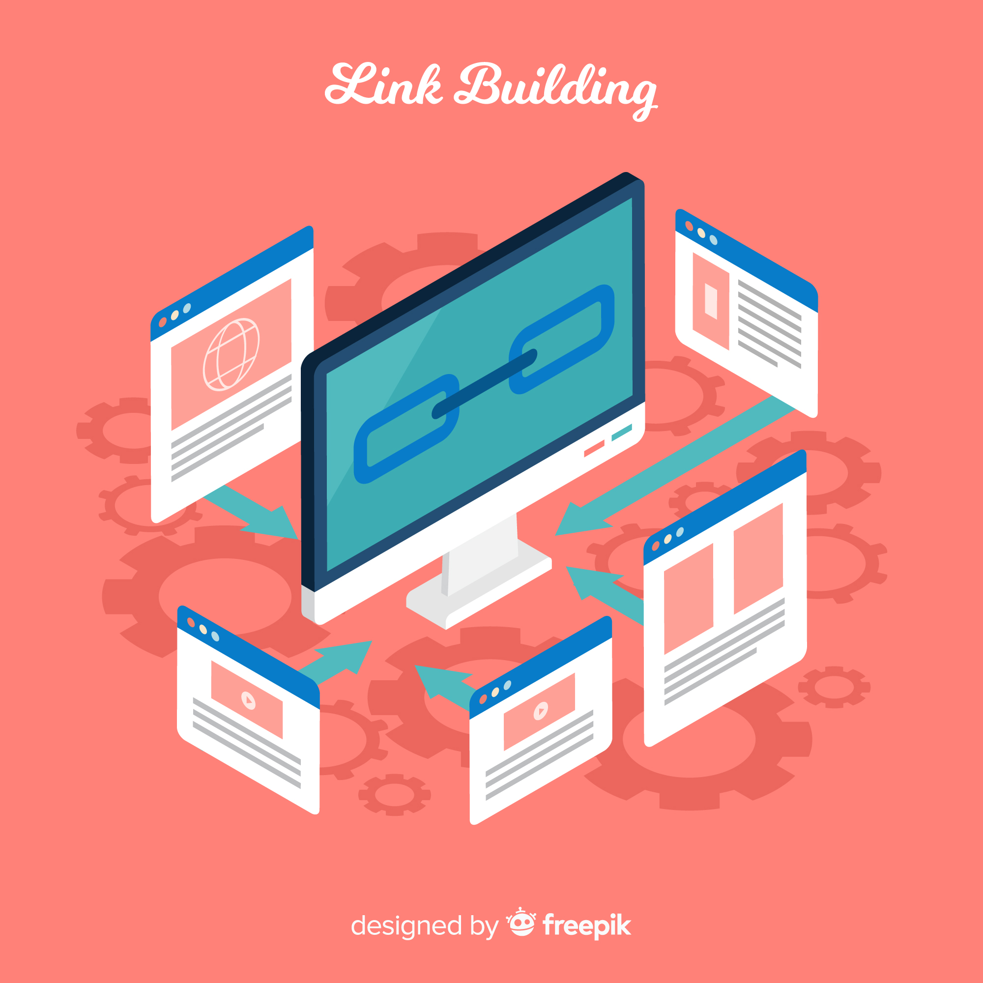 flat-link-building-background