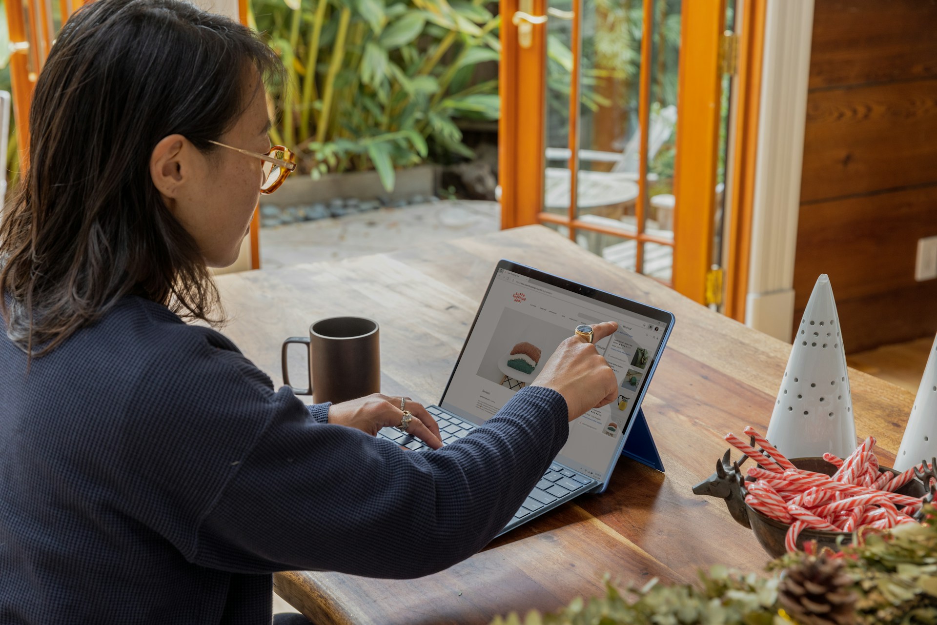 a-woman-using-a-laptop