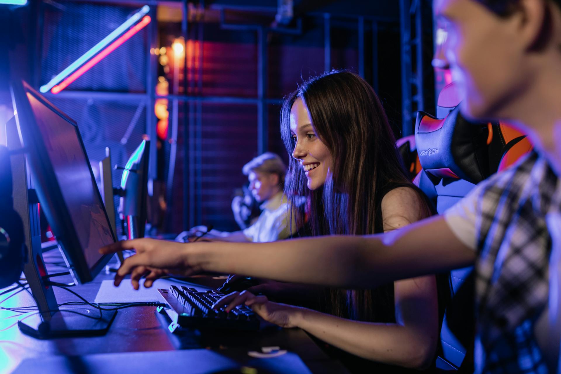 a-girl-smiling-while-playing-a-game