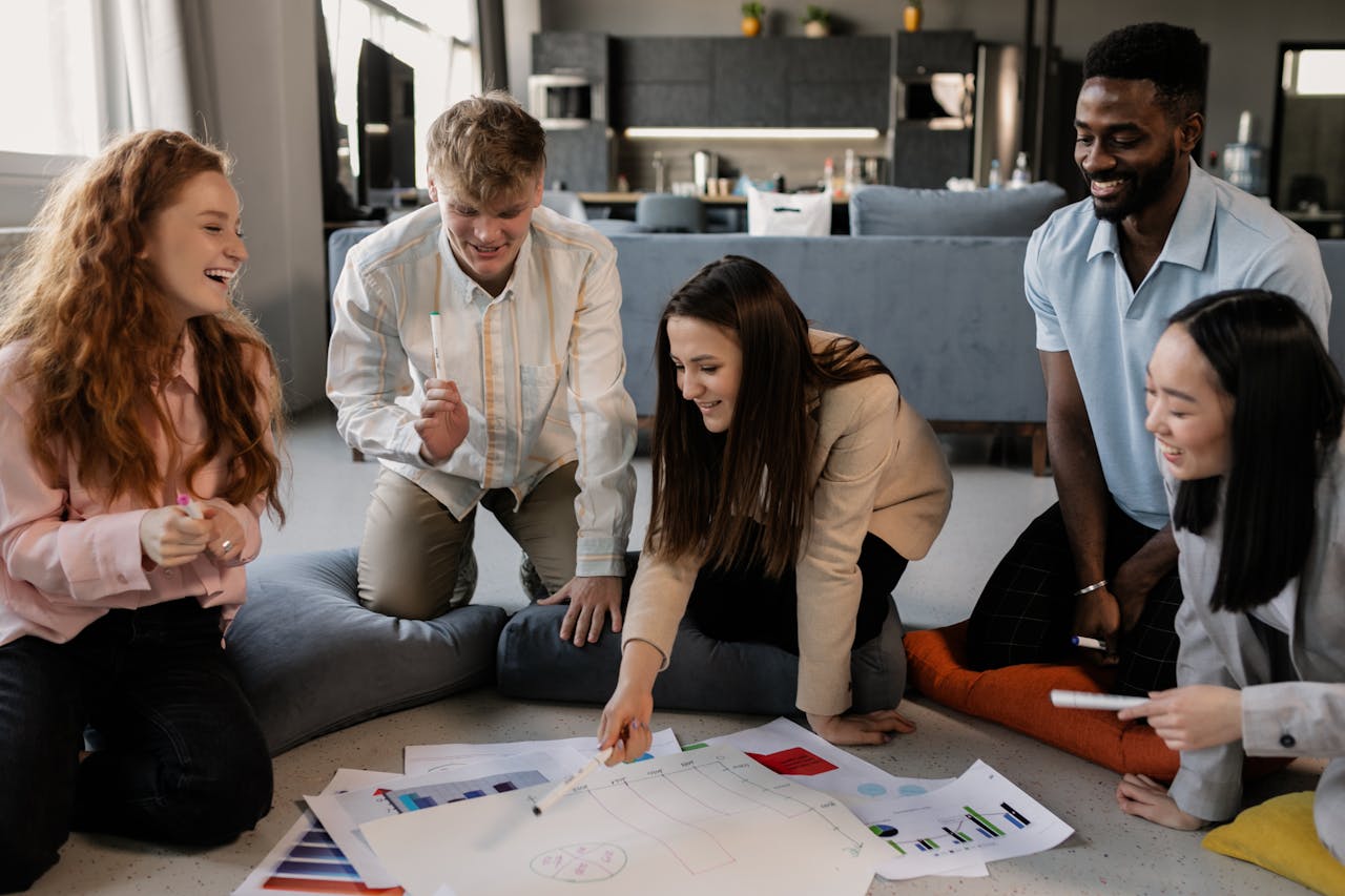 a-group-of-people-having-a-meeting-in-the-office