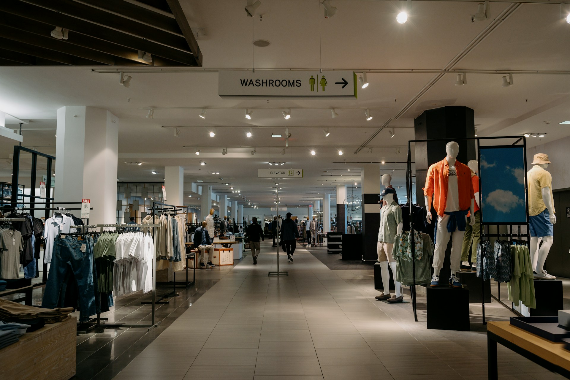 inside-of-a-department-store-with-clothes-on-display