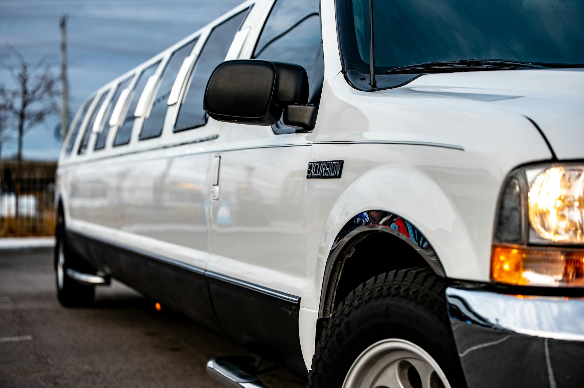 photo-of-white-limousine