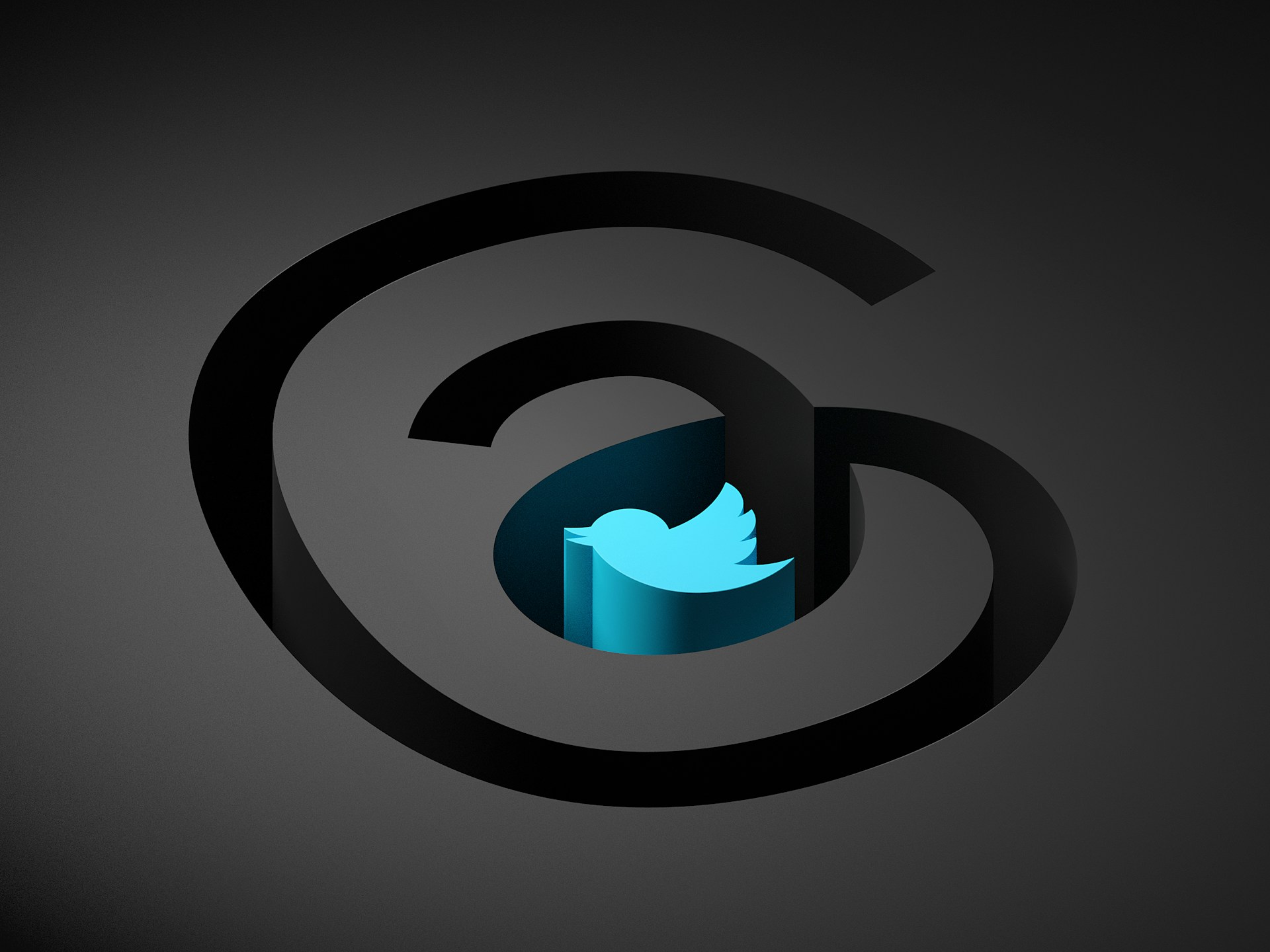 a-blue-twitter-logo-on-a-black-background